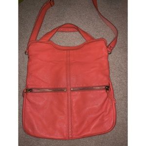 Fossil orange crossbody bag